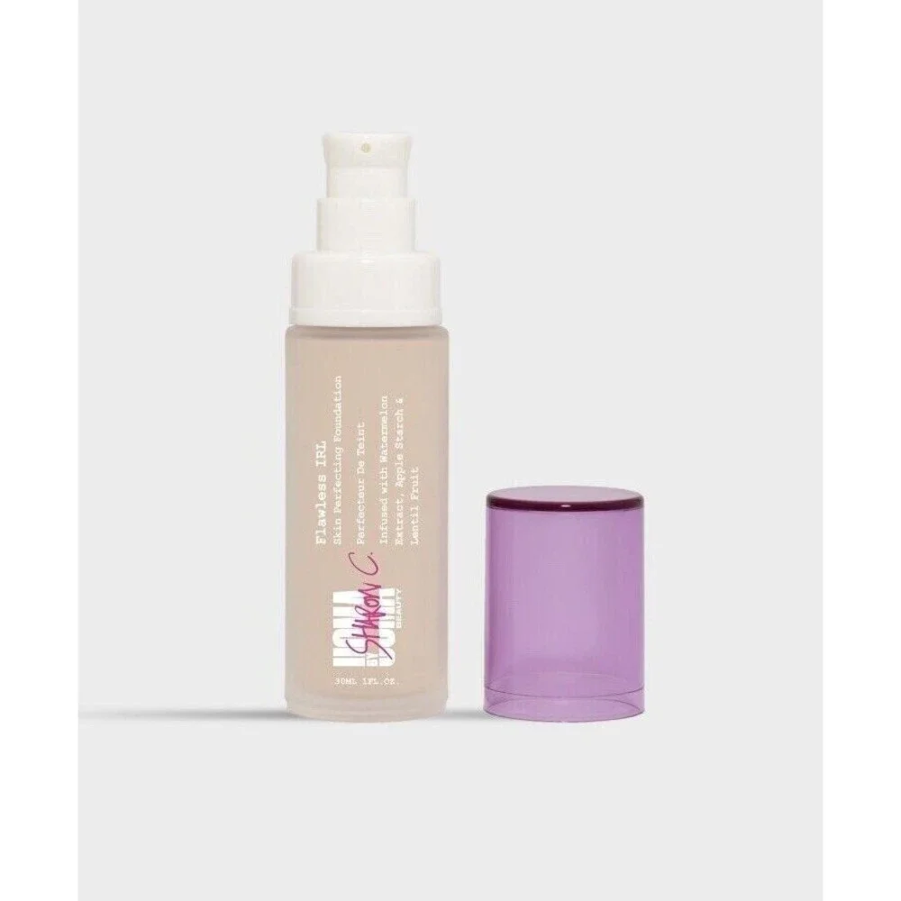Uoma by Sharon C Flawless IRL Skin Perfecting Foundation, White Pearl T2 (1 0z)